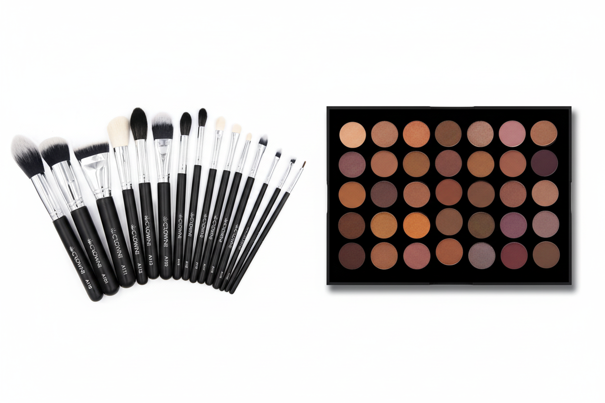Java Palette Bundle featuring 15 Piece Pro Brush Set 901 and Java Eyeshadow Palette 35J