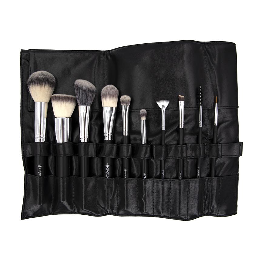 10PC Professional Syntho Brush Set 516 - Crown