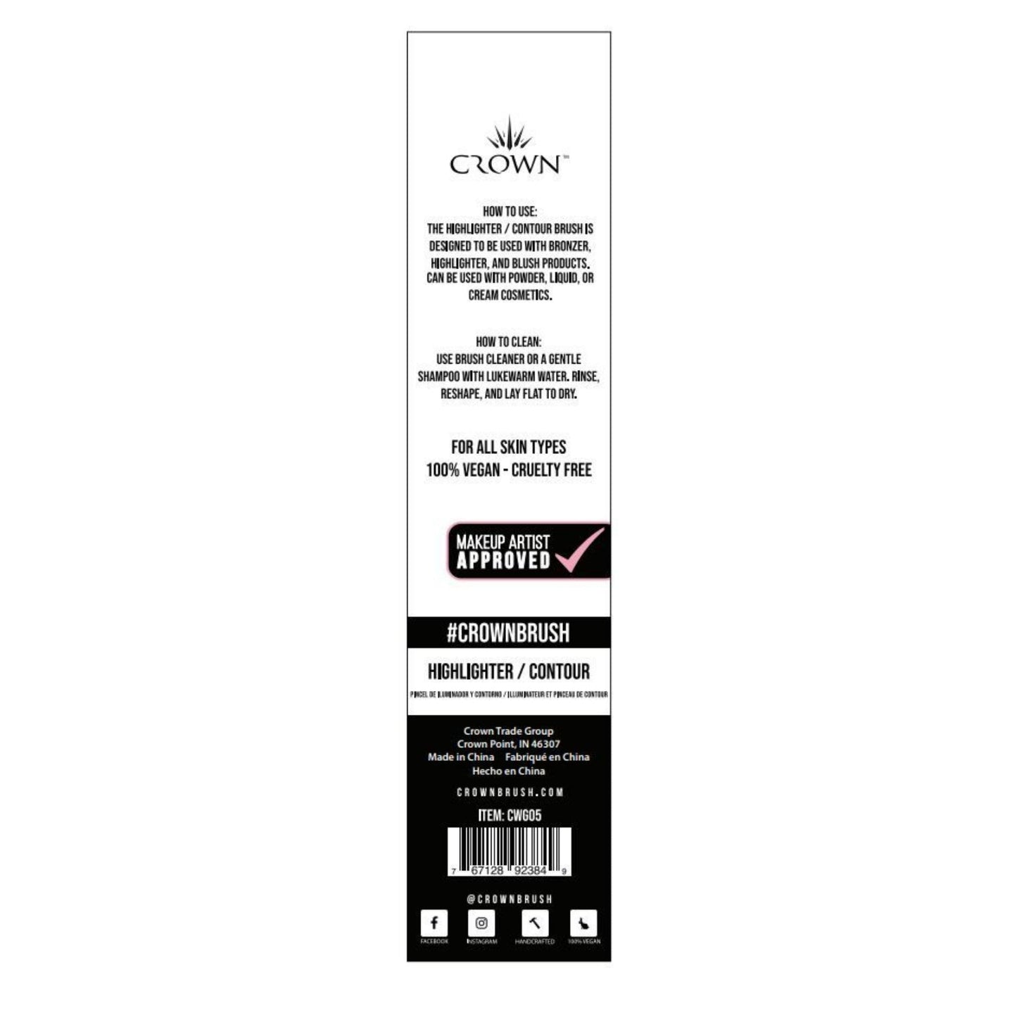 5 PACK CWG05- HIGHLIGHTER/CONTOUR BRUSH