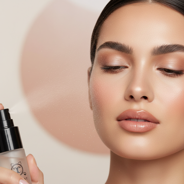 CCB Setting Spray lifestyle image showing fresh, flawless finish