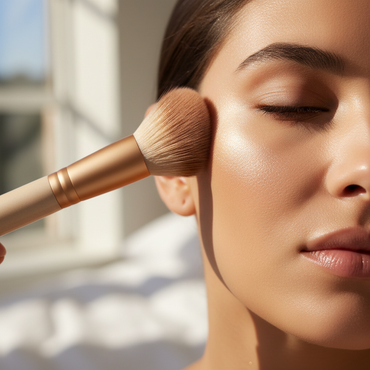 BR1 light bronzer lifestyle image showing sun-kissed glow