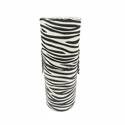 Crown Zebra print brush tube with bright clean white stripes