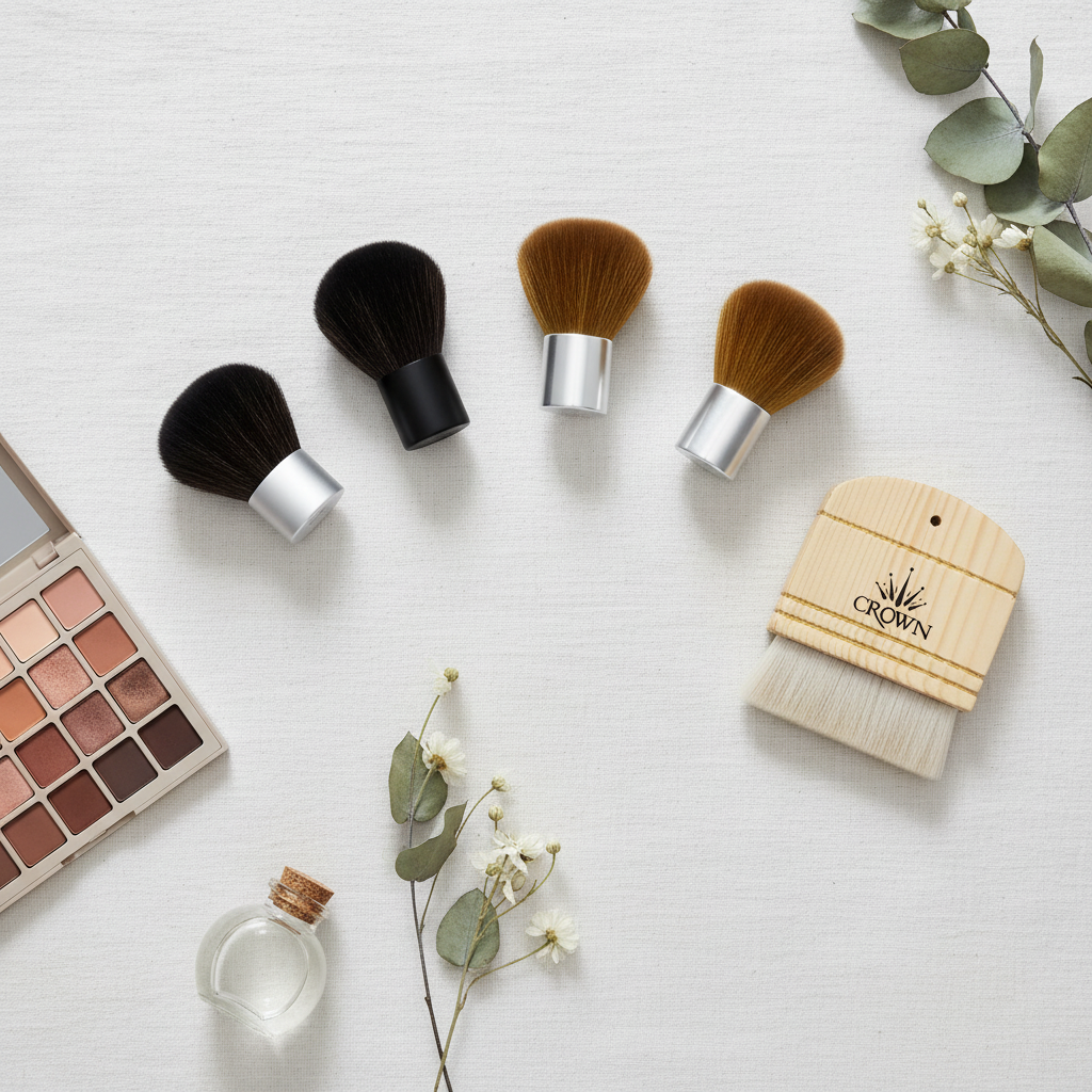 6pc Kabuki Set - Flat Lay Lifestyle