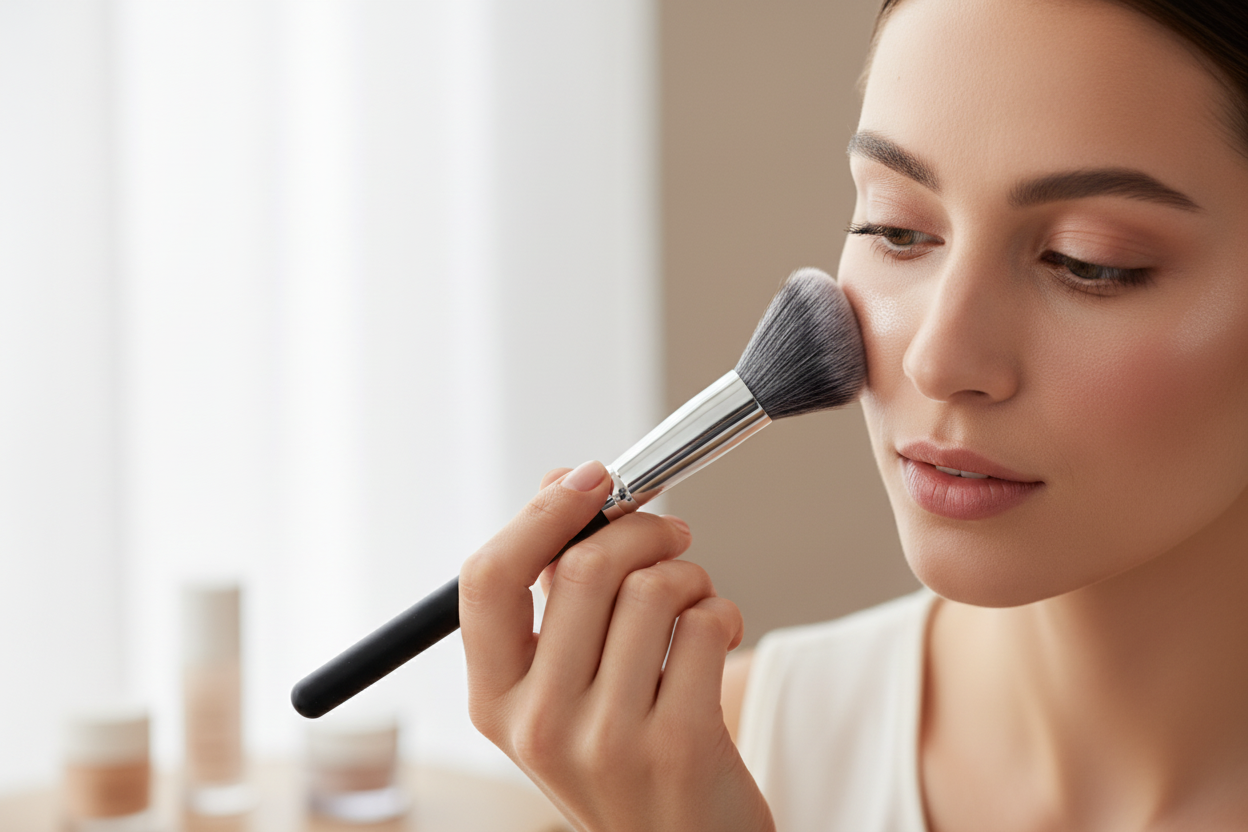 C522 Pro Highlight Contour Brush In Use