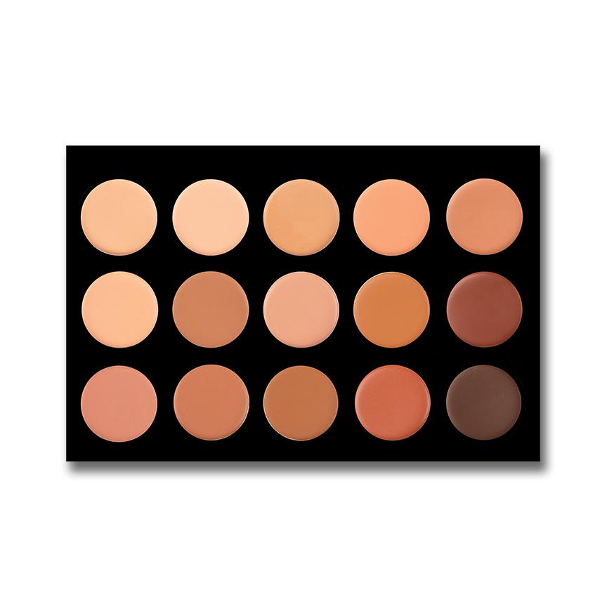 15 Color Creme Foundation/Contour Palette FND02 - Crown